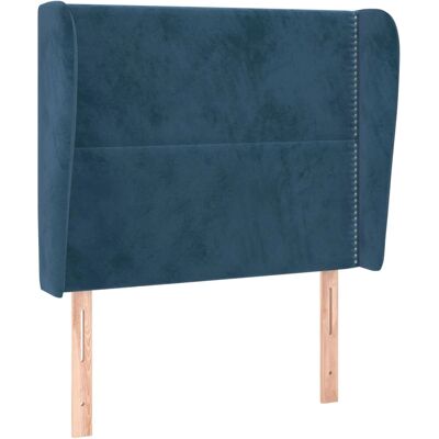 VidaXL Kopfteil/Fußteil - Dunkelblau - Elegantes klassisches Design - Weicher Samt - Verstellbare Höhe VidaXL Kopfteil/Fußteil - Dunkelblau - Elegantes klassisches Design - Weicher Samt - Verstellbare Höhe