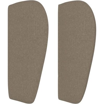 vidaXL Kopfteil Mit Ohren Stoff Farbe: Taupe vidaXL Kopfteil Mit Ohren Stoff Farbe: Taupe
