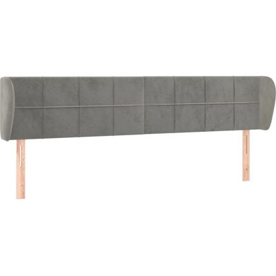 vidaXL Hoofdbord - Lichtgrijs - Elegante slaapkamer decoratie - 183x23x78/88cm vidaXL Hoofdbord - Lichtgrijs - Elegante slaapkamer decoratie - 183x23x78/88cm