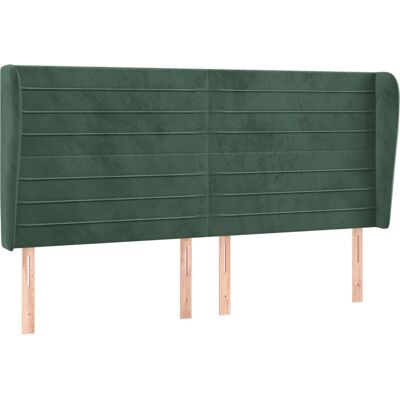 cabecera vidaXL - Terciopelo verde oscuro - Altura ajustable cabecera vidaXL - Terciopelo verde oscuro - Altura ajustable