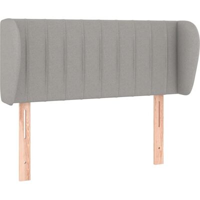 vidaXL Kopfteil mit Ohren Hellgrau - Kopfteil - 93x23x78/88 cm vidaXL Kopfteil mit Ohren Hellgrau - Kopfteil - 93x23x78/88 cm