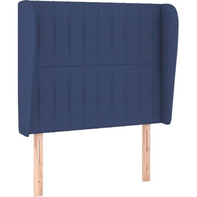 vidaXL Kopfteil mit Ohren Blau - Kopfteil, Höhenverstellbar, Langlebig vidaXL Kopfteil mit Ohren Blau - Kopfteil, Höhenverstellbar, Langlebig