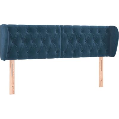 vidaXL Kopfteil 163x23x78/88cm Dunkelblau - Kopfteil vidaXL Kopfteil 163x23x78/88cm Dunkelblau - Kopfteil