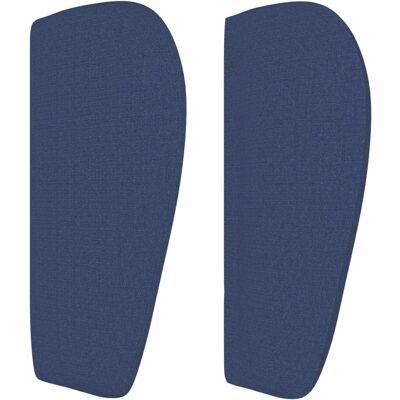 vidaXL Kopfteil Mit Ohren Stoff Blau 163x23x78/88 cm - Headboard vidaXL Kopfteil Mit Ohren Stoff Blau 163x23x78/88 cm - Headboard