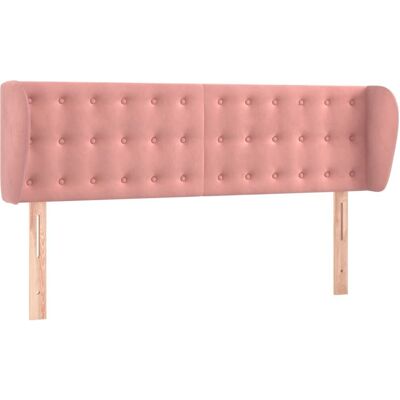 vidaXL Zagłówek z uszami różowy - Headboard vidaXL Zagłówek z uszami różowy - Headboard