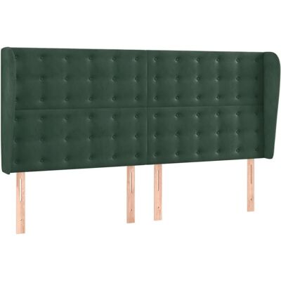 VidaXL Kopfteil Dunkelgrün - Elegantes Klassisches Flügelbett VidaXL Kopfteil Dunkelgrün - Elegantes Klassisches Flügelbett