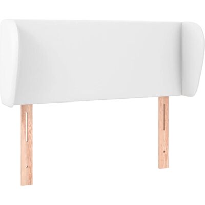 vidaXL Kopfteil Weiß - Verstellbares elegantes Kopfteil mit Holzbeinen vidaXL Kopfteil Weiß - Verstellbares elegantes Kopfteil mit Holzbeinen