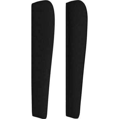 Maisonchic - Moderner Kopfteil mit schwarzen Stoffohren - 83x23x118/128 cm Maisonchic - Moderner Kopfteil mit schwarzen Stoffohren - 83x23x118/128 cm