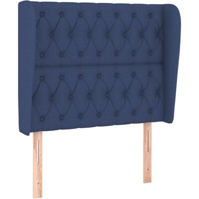 vidaXL Kopfteil - Verstellbar Blau Stoff 93x23x118/128 cm - Kopfteil vidaXL Kopfteil - Verstellbar Blau Stoff 93x23x118/128 cm - Kopfteil