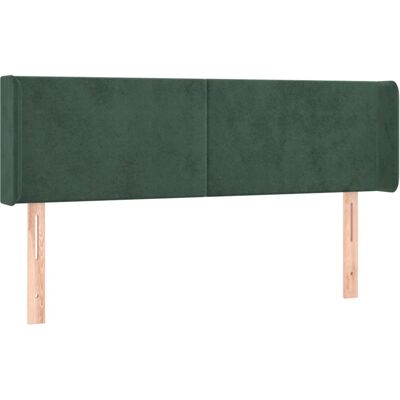 vidaXL 147x16x78/88 cm Dunkelgrünes Kopfteil mit Ohren vidaXL 147x16x78/88 cm Dunkelgrünes Kopfteil mit Ohren