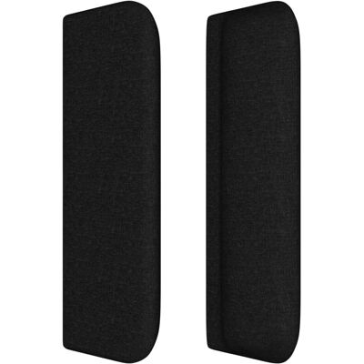 vidaXL Kopfteil mit Ohren Schwarz 93x16x78/88 cm Stoff - Kopfteil vidaXL Kopfteil mit Ohren Schwarz 93x16x78/88 cm Stoff - Kopfteil