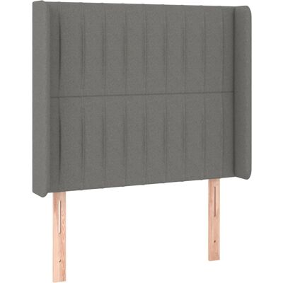 vidaXL Wezgłowie z uszami ciemnoszare - Kopfteil, 163 x 16 x 78/88 cm, Stoff vidaXL Wezgłowie z uszami ciemnoszare - Kopfteil, 163 x 16 x 78/88 cm, Stoff