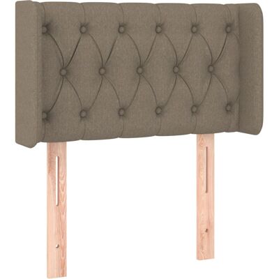 vidaXL Kopfteil mit Ohren Taupe - Kopfteil, Höhenverstellbar, Stilvolles Design vidaXL Kopfteil mit Ohren Taupe - Kopfteil, Höhenverstellbar, Stilvolles Design