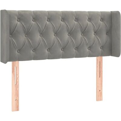 vidaXL Hoofdbord met Oren Lichtgrijs - Headboard vidaXL Hoofdbord met Oren Lichtgrijs - Headboard