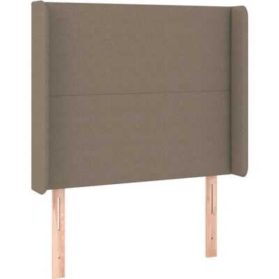 vidaXL Hoofdbord Taupe - met oren - Bedframe accessoire vidaXL Hoofdbord Taupe - met oren - Bedframe accessoire