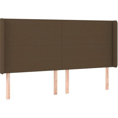 vidaXL Kopfteil - Dunkelbraun - 163x16x118/128 cm - Kopfteil vidaXL Kopfteil - Dunkelbraun - 163x16x118/128 cm - Kopfteil