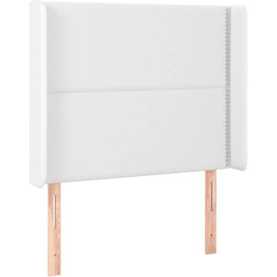 vidaXL Kopfteil Weiß - Elegantes klassisches Design, Langlebiges Kunstleder, Höhenverstellbar vidaXL Kopfteil Weiß - Elegantes klassisches Design, Langlebiges Kunstleder, Höhenverstellbar