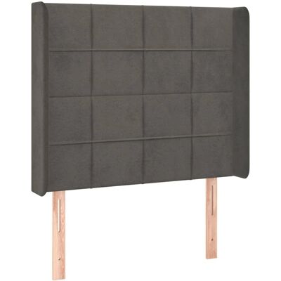 VidaXL Bettkopfteil - Dunkelgrau - Elegant, Verstellbar, Samtartig VidaXL Bettkopfteil - Dunkelgrau - Elegant, Verstellbar, Samtartig