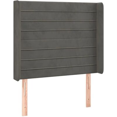 VidaXL Kopfteil - Dunkelgrau - Elegantes klassisches Design - Rückenstütze - Leicht aufzubauen VidaXL Kopfteil - Dunkelgrau - Elegantes klassisches Design - Rückenstütze - Leicht aufzubauen