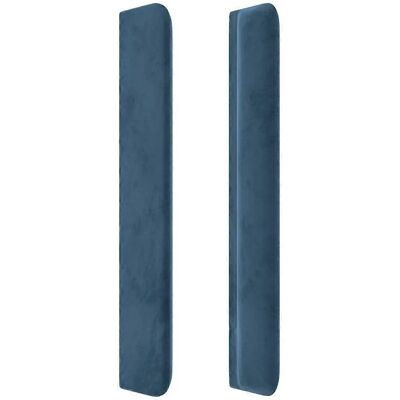 vidaXL - Kopfteil mit Ohren - Modernes Samtblau - 93x16x118/128 cm vidaXL - Kopfteil mit Ohren - Modernes Samtblau - 93x16x118/128 cm