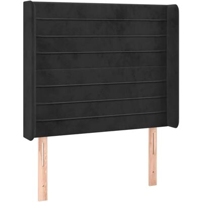 VidaXL Kopfteil - Schwarz - Elegantes Design, Weicher Samt, Verstellbare Höhe VidaXL Kopfteil - Schwarz - Elegantes Design, Weicher Samt, Verstellbare Höhe