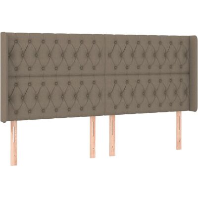 VidaXL Kopfteil - Taupe - Elegantes Klassisches Design - Für Jedes Schlafzimmer - 183x16x118/128 cm VidaXL Kopfteil - Taupe - Elegantes Klassisches Design - Für Jedes Schlafzimmer - 183x16x118/128 cm