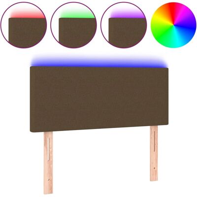 VidaXL Kopfteil mit LED - Dunkelbraun - Bettzubehör VidaXL Kopfteil mit LED - Dunkelbraun - Bettzubehör