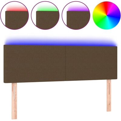 VidaXL Kopfteil Dunkelbraun - LED verstellbares Bettgitter VidaXL Kopfteil Dunkelbraun - LED verstellbares Bettgitter