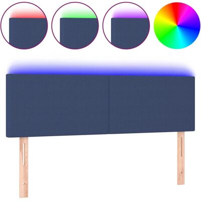 vidaXL Kopfteil Blau - Verstellbares LED Stoff Modernes Bettpaneel vidaXL Kopfteil Blau - Verstellbares LED Stoff Modernes Bettpaneel