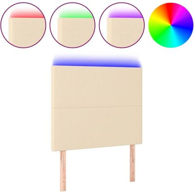 VidaXL Kopfteil - Verstellbares LED-Kopfteil in Creme - Kopfteil VidaXL Kopfteil - Verstellbares LED-Kopfteil in Creme - Kopfteil