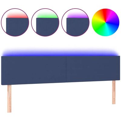 vidaXL Kopfteil/Fußteil Blau - LED, Modern, 200x78/88 cm vidaXL Kopfteil/Fußteil Blau - LED, Modern, 200x78/88 cm