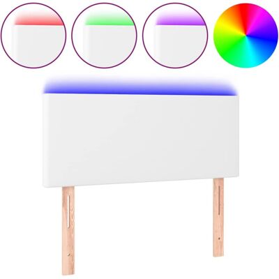 VidaXL Weiß LED Kopfteile - Betthaupt mit Höhenverstellung VidaXL Weiß LED Kopfteile - Betthaupt mit Höhenverstellung
