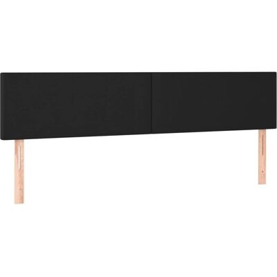 Maisonchic - Tête de lit LED en Similicuir Noir 180x5x78/88 cm - Tête de lit avec LED Maisonchic - Tête de lit LED en Similicuir Noir 180x5x78/88 cm - Tête de lit avec LED
