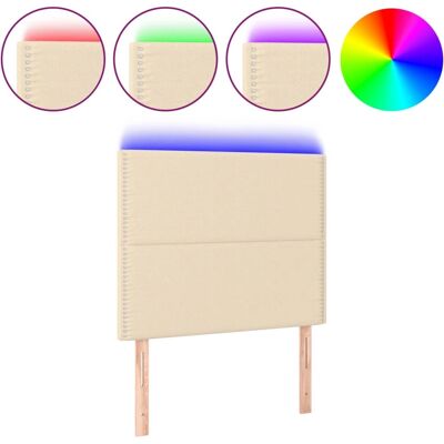 VidaXL Kopfteil Creme mit LED - Kopfteil VidaXL Kopfteil Creme mit LED - Kopfteil