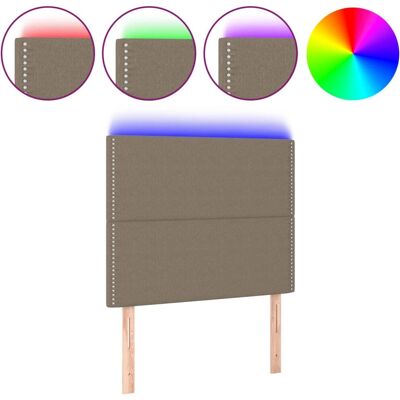 VidaXL Taupe Kopfteil - LED, Verstellbar, Modern - Kopfteil/Fußteil VidaXL Taupe Kopfteil - LED, Verstellbar, Modern - Kopfteil/Fußteil