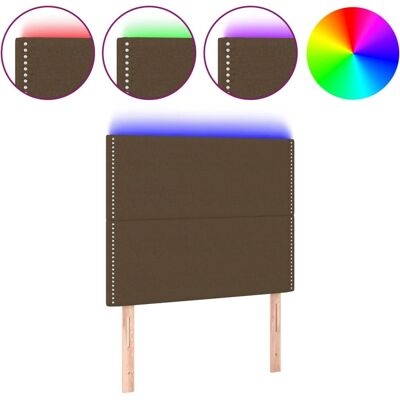 VidaXL Mit LED - Dunkelbraun - Kopfteil/Fußteil VidaXL Mit LED - Dunkelbraun - Kopfteil/Fußteil