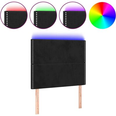 vidaXL Kopfteil mit LED - Schwarz vidaXL Kopfteil mit LED - Schwarz