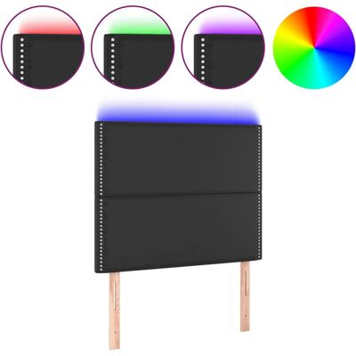 VidaXL Zwart LED Hoofdbord - Modern bedframe accessoire VidaXL Zwart LED Hoofdbord - Modern bedframe accessoire