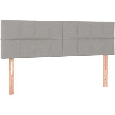 vidaXL Tête de lit LED gris clair 144x5x78/88 cm - Publicité vidaXL Tête de lit LED gris clair 144x5x78/88 cm - Publicité