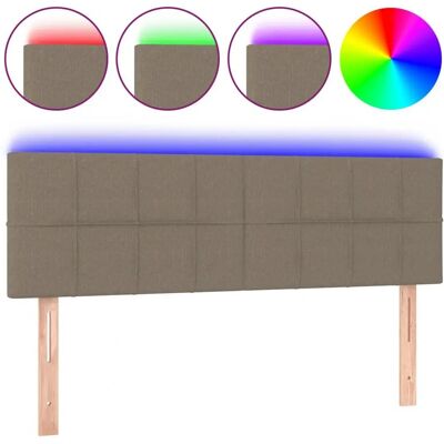 VidaXL Tête de lit - Tête de lit LED Taupe Réglable - Tête de lit - Publicité VidaXL Tête de lit - Tête de lit LED Taupe Réglable - Tête de lit - Publicité