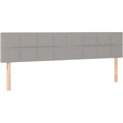 MAISONCHIC Kopfteil mit LED, Grau, 200x78/88cm - Kopfteil MAISONCHIC Kopfteil mit LED, Grau, 200x78/88cm - Kopfteil