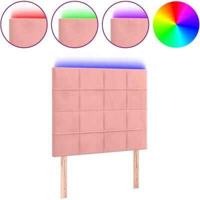 VidaXL 3121647 Pink Samt LED-Kopfteil - Headboard VidaXL 3121647 Pink Samt LED-Kopfteil - Headboard