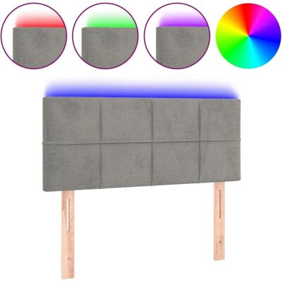 vidaXL Hoofdbord Lichtgrijs - Hoofdbord/Voeteneinde vidaXL Hoofdbord Lichtgrijs - Hoofdbord/Voeteneinde