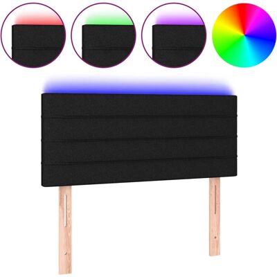 vidaXL Kopfteil - Verstellbare Höhe, Bunte LED - Kopfteil - Schwarz vidaXL Kopfteil - Verstellbare Höhe, Bunte LED - Kopfteil - Schwarz