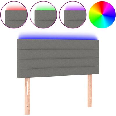 VidaXL Kopfhauptteil - Höhenverstellbar, LED, Grau Stoff - Kopfteil VidaXL Kopfhauptteil - Höhenverstellbar, LED, Grau Stoff - Kopfteil