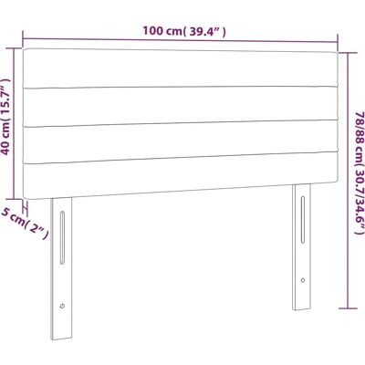 vidaXL LED Kopfteil Blau - Bettkopfteil mit verstellbaren LED-Lichtern vidaXL LED Kopfteil Blau - Bettkopfteil mit verstellbaren LED-Lichtern