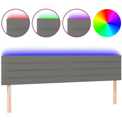 vidaXL Kopfteil - Dunkelgrau - Höhenverstellbar - Modernes Design vidaXL Kopfteil - Dunkelgrau - Höhenverstellbar - Modernes Design