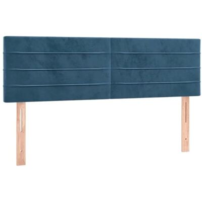 Cabecero de terciopelo azul oscuro con LED - Cabecero Cabecero de terciopelo azul oscuro con LED - Cabecero