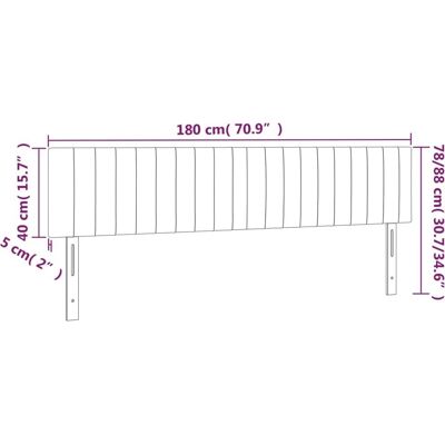 Maisonchic Model 180x5x78/88 cm Hoofdbord met LED - Hoofdbord met LED Maisonchic Model 180x5x78/88 cm Hoofdbord met LED - Hoofdbord met LED
