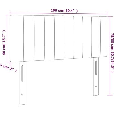 vidaXL Modern Velvet LED Hoofdbord - Bed Type vidaXL Modern Velvet LED Hoofdbord - Bed Type
